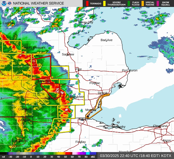 Severe tornado-capable storm inbound on the radar